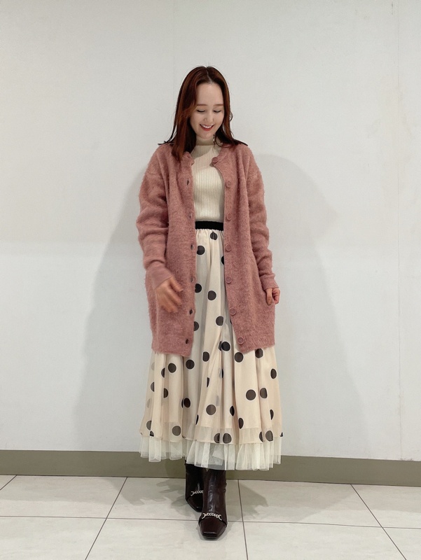 LuxyStar日本代購 31 sons de mode秋冬半價折扣裙擺拼紗浪漫長裙